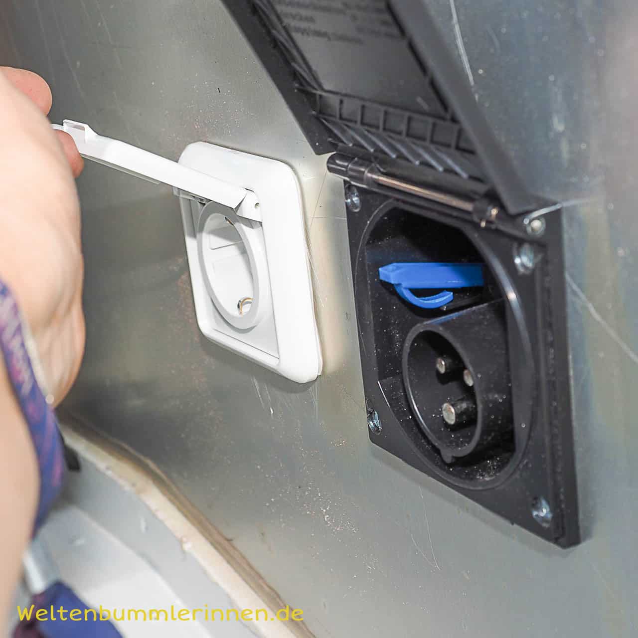Steckdosen am Wohnmobil