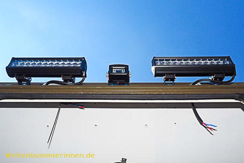 Außenbeleuchtung am Expeditionsmobil