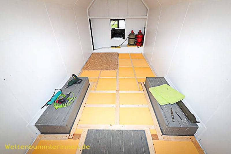 Fussbodenaufbau im Wohnmobil Teil 2