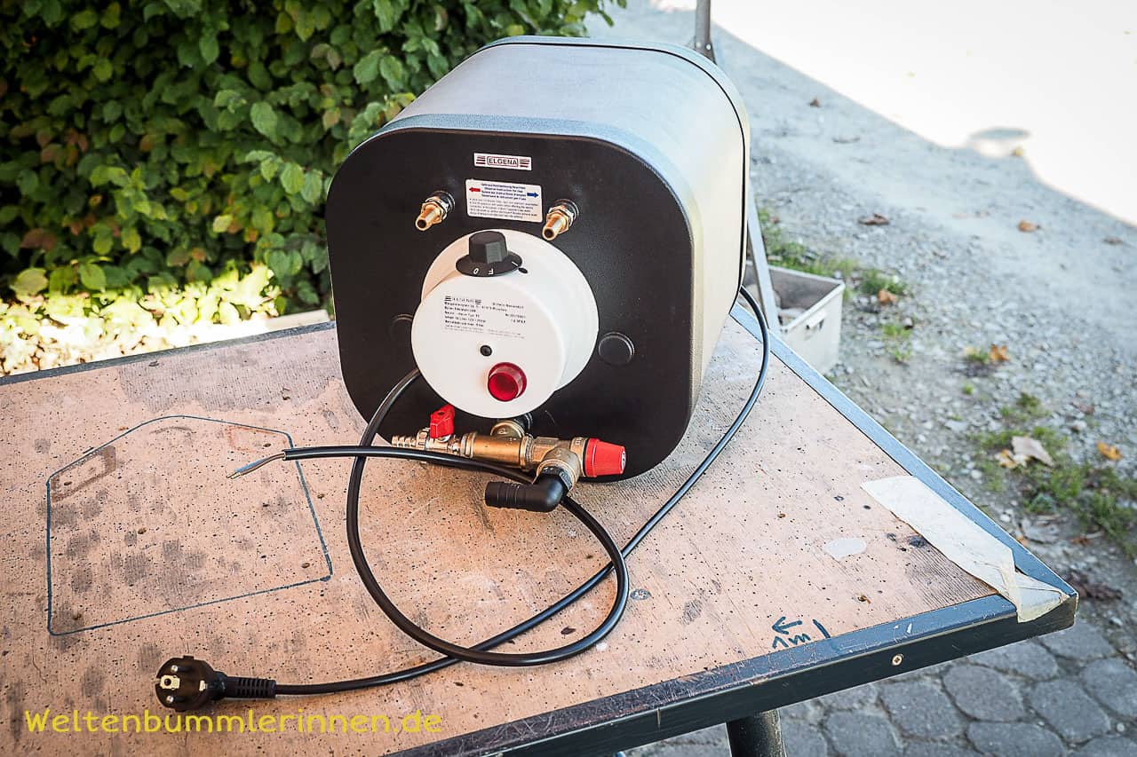 Allzeit-Bereift.de, Wasser im Camper, Elgena Boiler