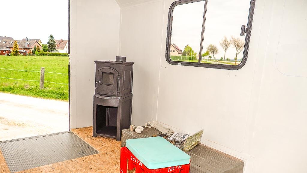 Hinstellversuch Holzofen