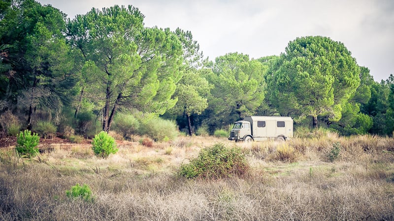 2018-11-07 10-51-58-800 Der Steyr 680 hatte ein H Kennzeichen und eine Zulassung als LKW. Genutzt haben wir ihn als Wohnmobil.