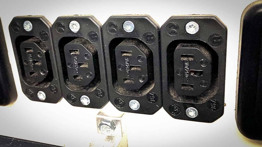 Die 12 Volt Kaltgerätesteckdosen in unserem Wohnmobil.