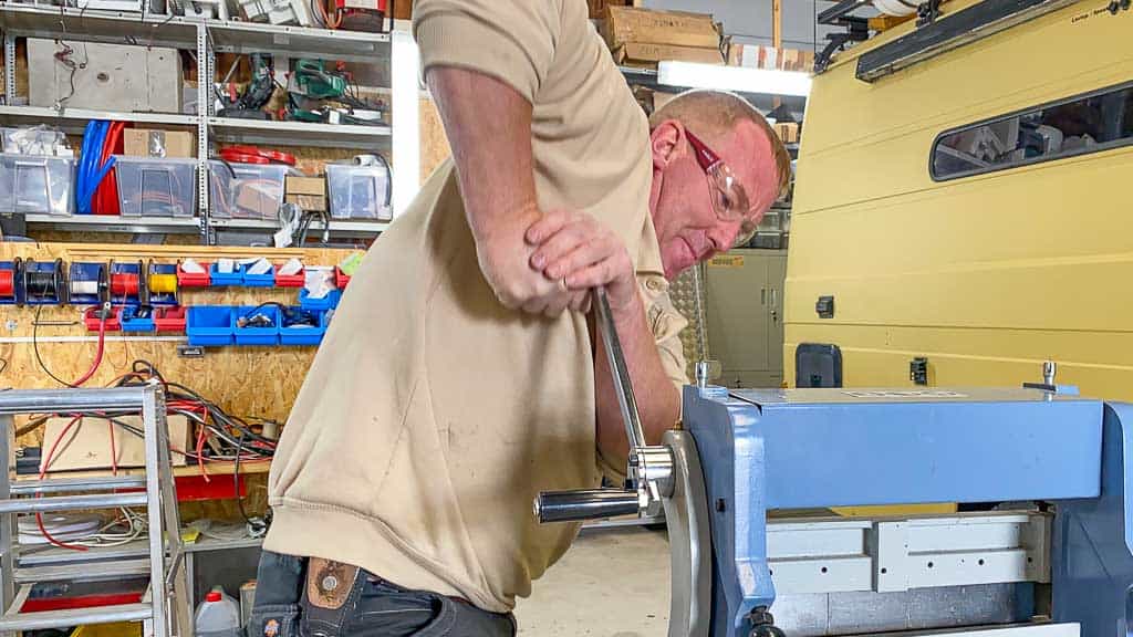 Vasco Wippermann bei der Arbeit