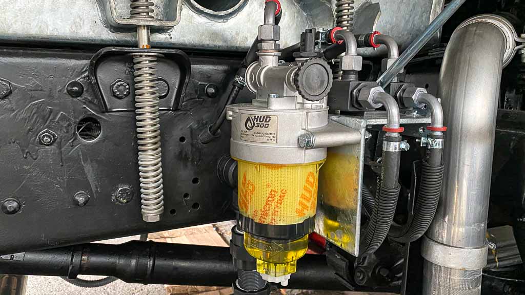 Die Entlüftungspumpe des HUD 300 Dieselfilters haben wir tatsächlich schon gebraucht, weil wir unseren Tankinhalt falsch eingeschätzt hatten