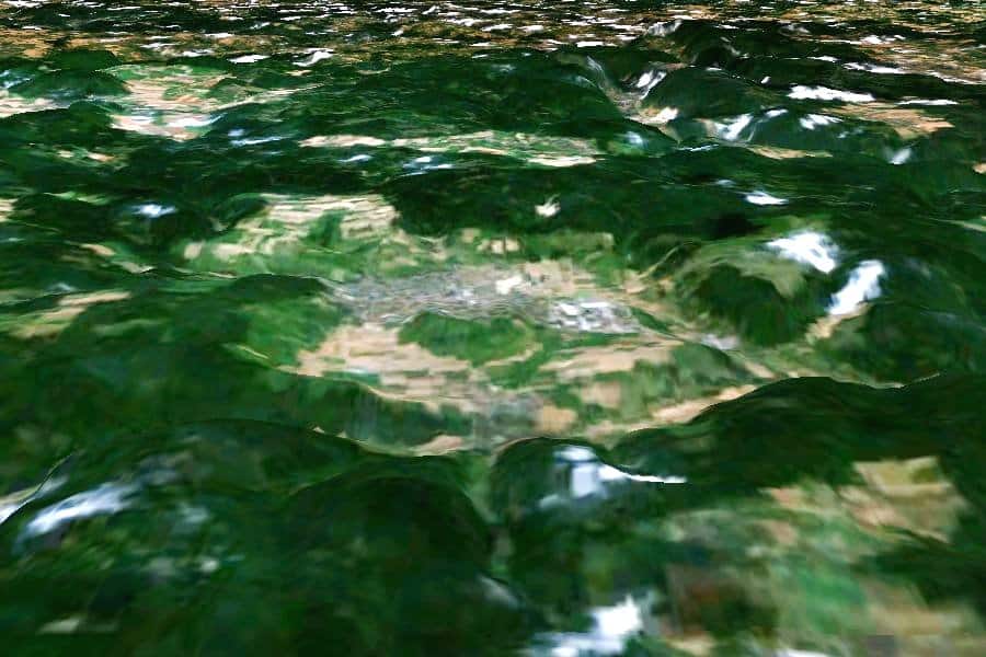 Computersimulation des Meteorkraters Steinheim