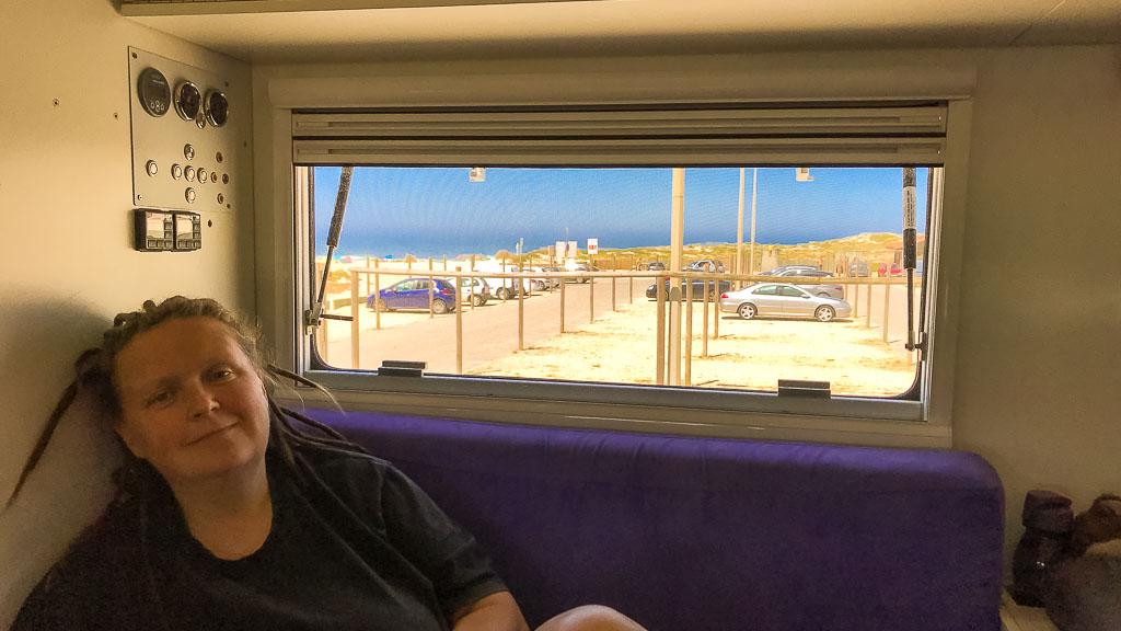 schönes Wetter auf dem Stellplatz Costa de Lavos