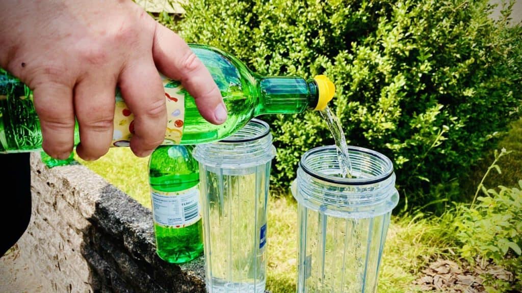 Wir entkalken unseren Warmwasserboiler im Wohnmobil über die Wasserfilteranlage