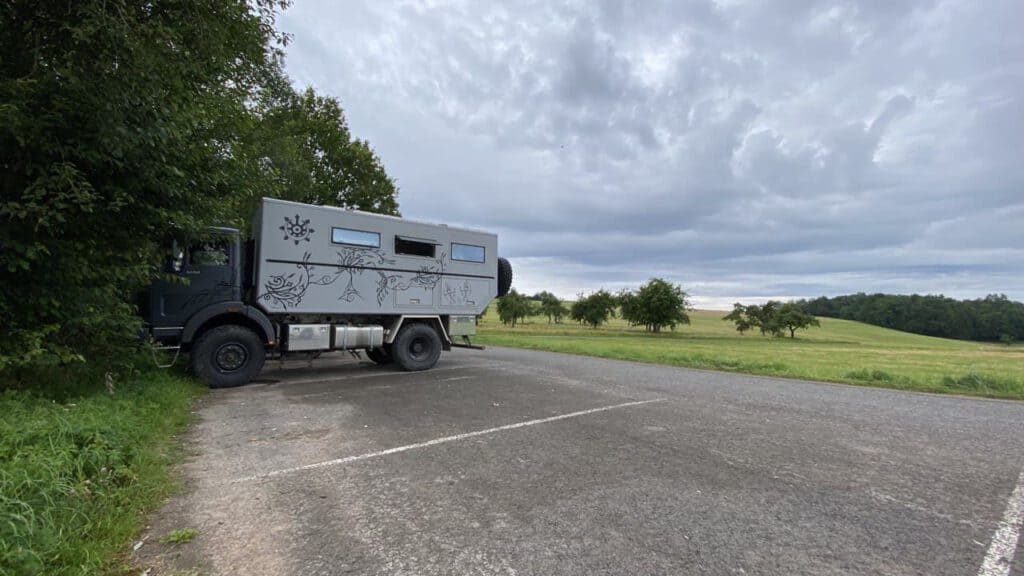 Unser Lieblings stellplatz nahe der Werft. Mitten in Deutschland
