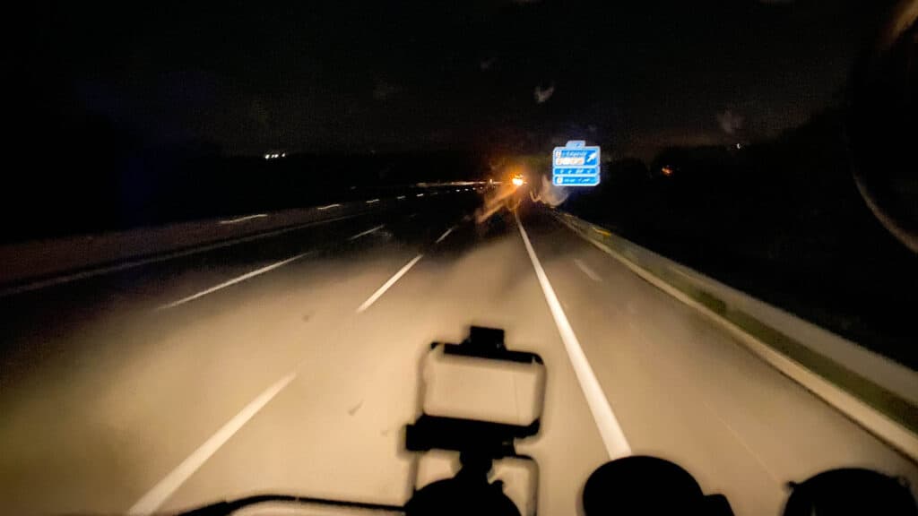 Nachtfahrt nach gestörter Nachtruhe