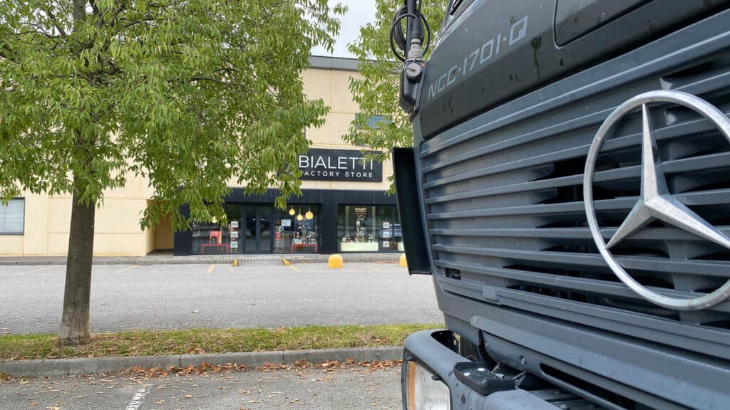 Espressokannenkauf bei Fa. Bialetti in Italien