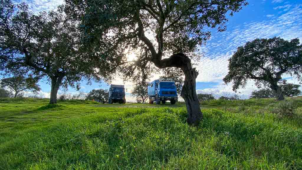Freunde kommen mit ihrem EXMO zu Besuch