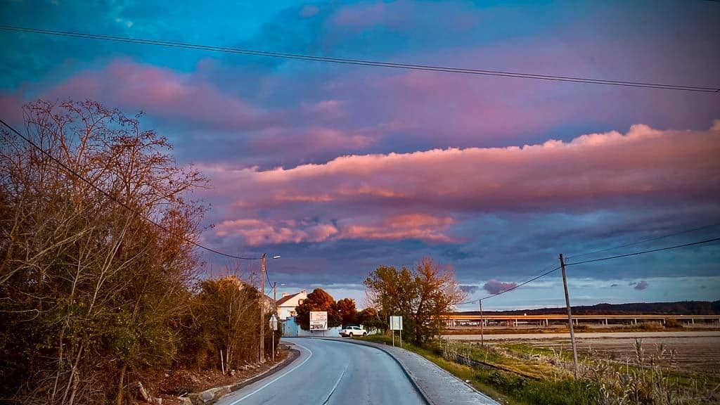 Dramatischer Himmel dank Saharasand