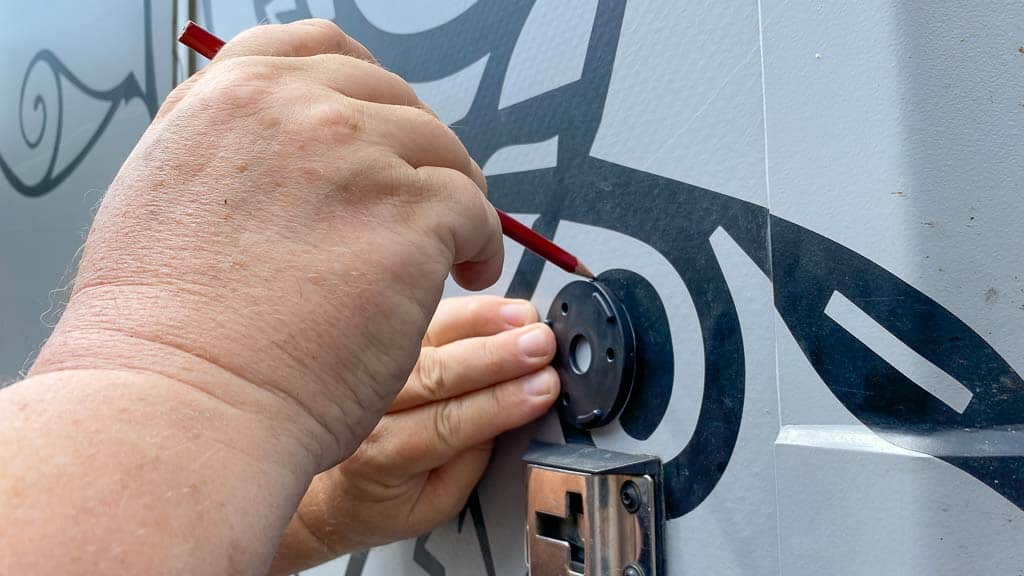 Magnet Türfeststeller Montage 1