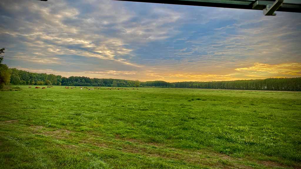 Freie Sicht vom Übernachtungsplatz aus