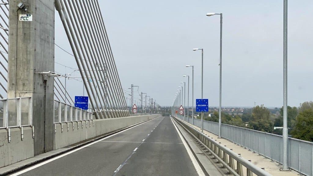 Ausfahrt aus Rumänien Richtung Bulgarien