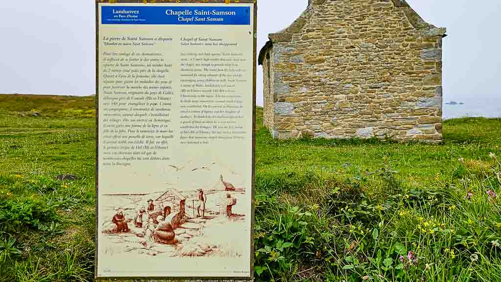 Allzeit-Bereift, Frankreich, Bretagne, Chapelle de Saint-Samson, Tafel mit Erklärungen