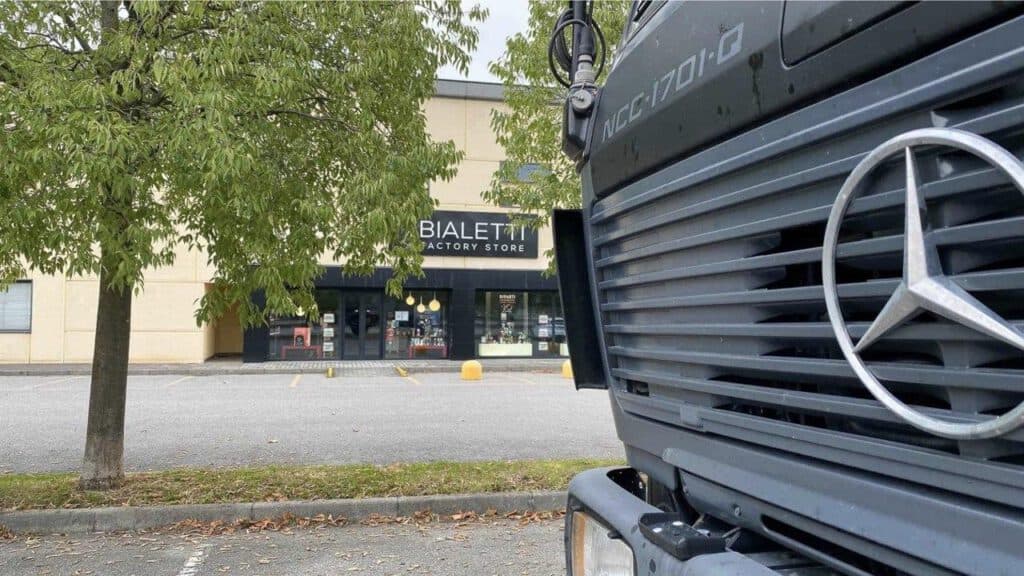 Allzeit-Bereift.de Kaffee im Wohnmobil Bialetti-Verkauf in Italien