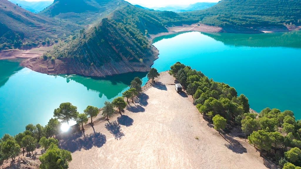 Stausee südlich von Saragossa