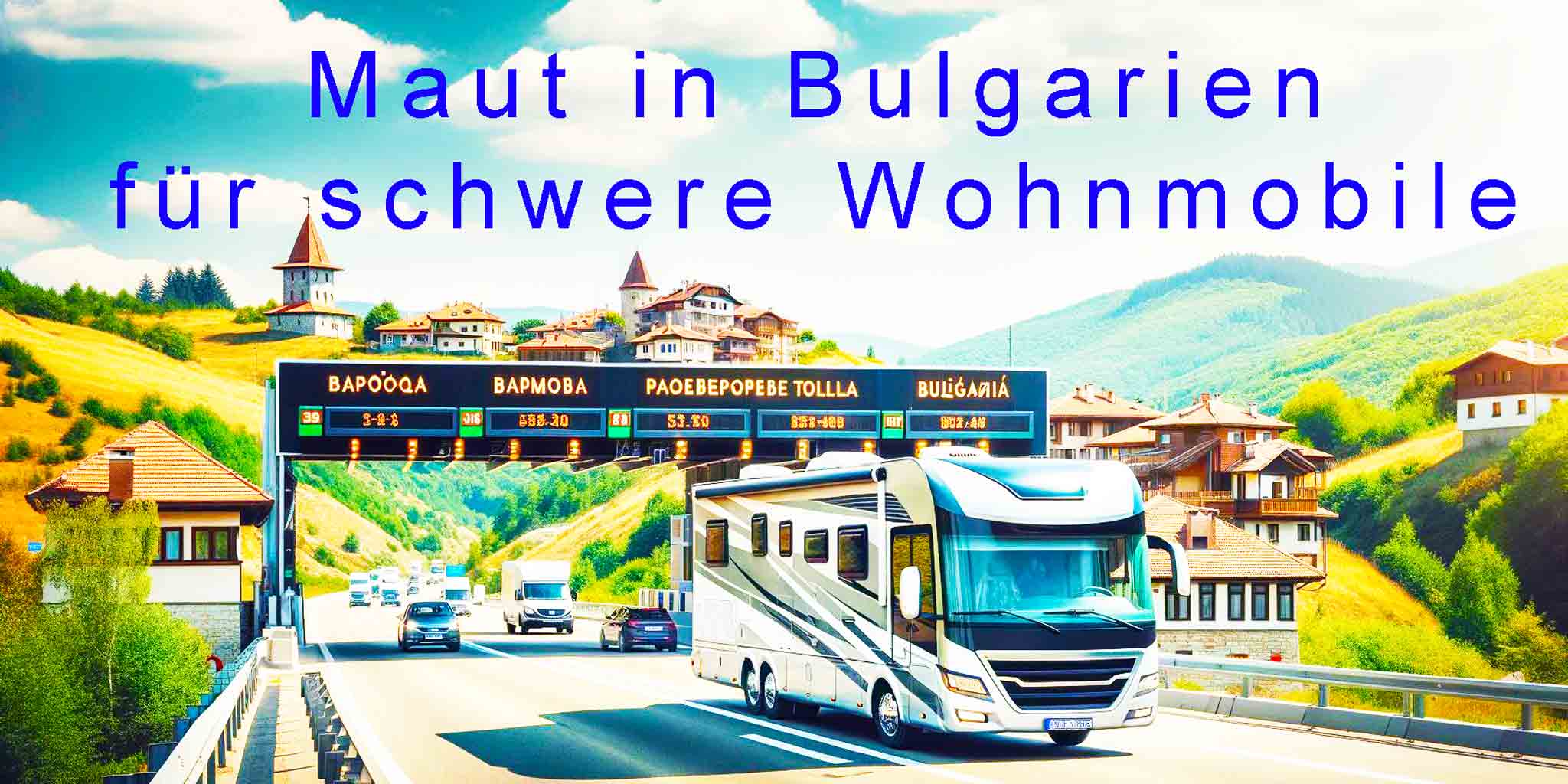 Allzeit-Bereift Maut in Bulgarien für schwere Wohnmobile